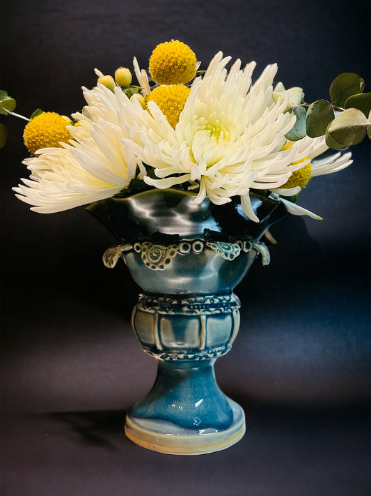 Porcelain Vase Teal