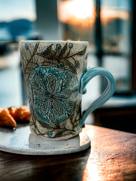 Porcelain Seashell Mug