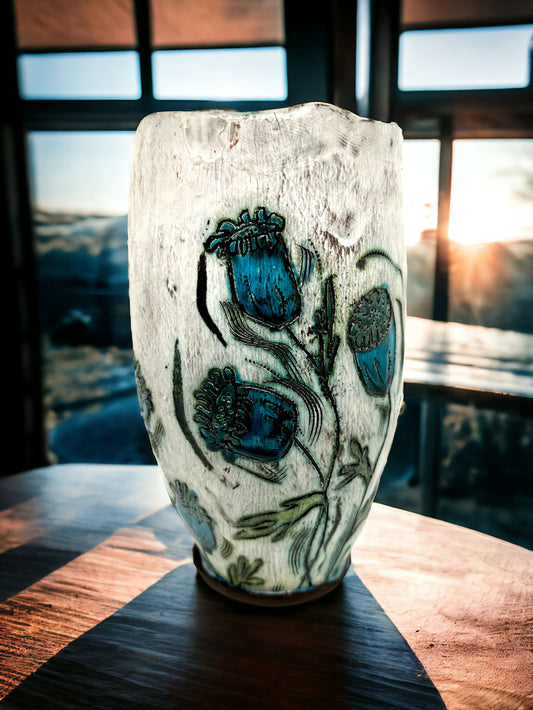 Rustic Poppypod Vase