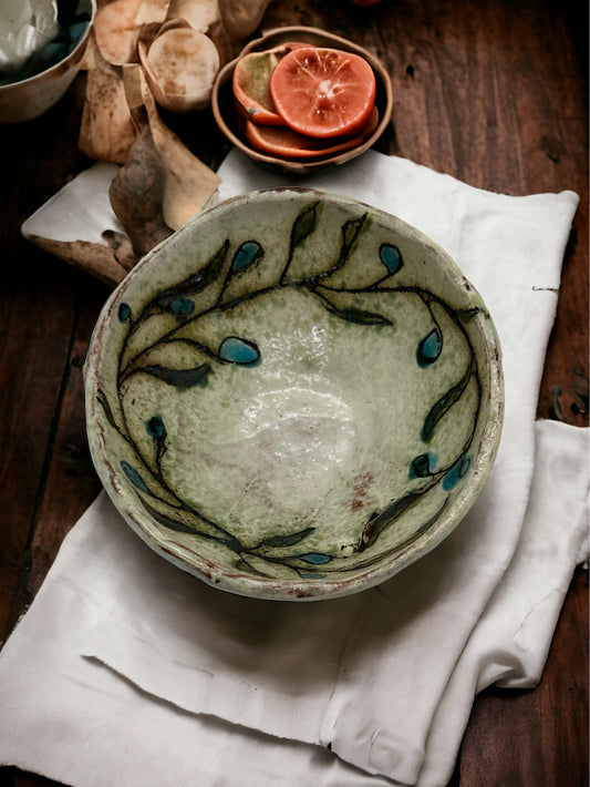 Small Stoneware Vine Bowl